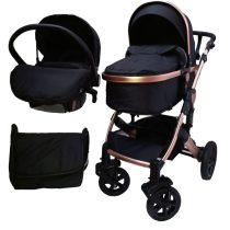 Carucior 3 in 1 negru